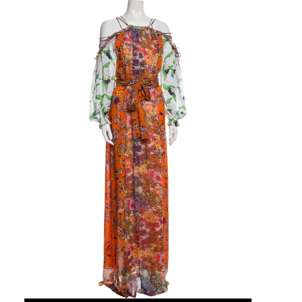 Tory burch Shasta chiffon long dress size 4